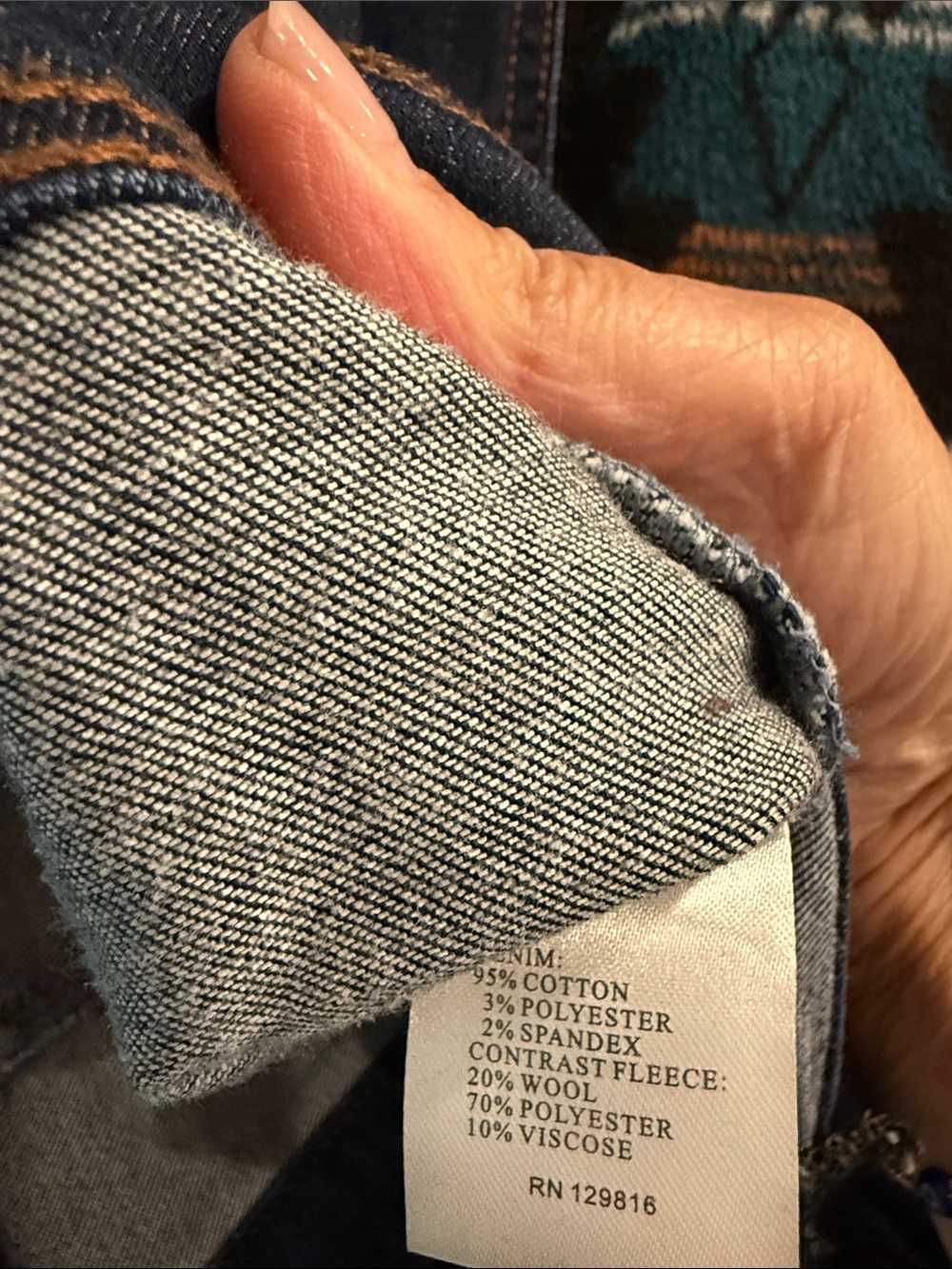 Venario denim western vest with sz s - Picture 10 of 10